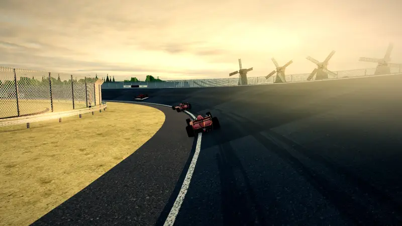 On the banking, Netherlands: Netherlands racing game screenshot