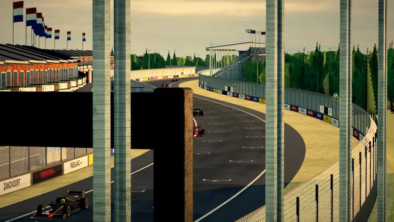 Crossing the line at the Netherlands circuit: Netherlands racing game screenshot