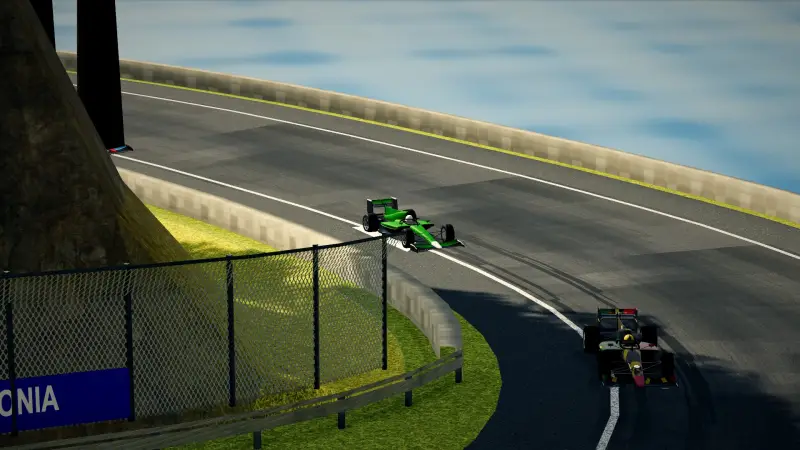 The corkscrew, New Caledonia: New Caledonia racing game screenshot