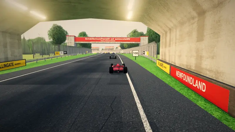 Out of the tunnel, Newfoundland: Newfoundland racing game screenshot