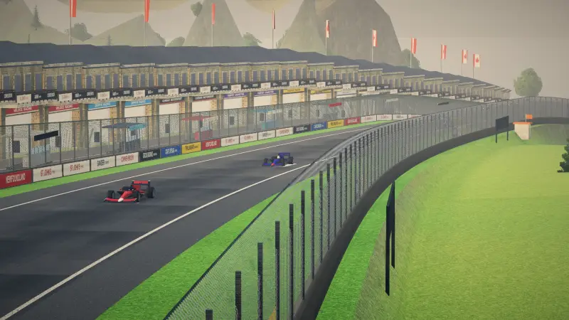 Over the crest, Newfoundland: Newfoundland racing game screenshot