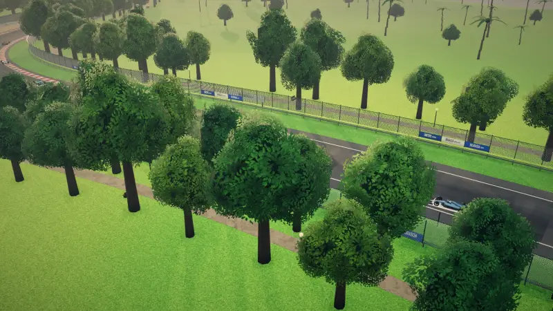 The helicopter over the Nicaragua circuit: Nicaragua racing game screenshot