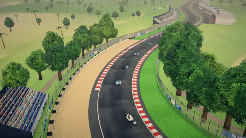 The helicopter over the Nicaragua circuit: Nicaragua racing game screenshot