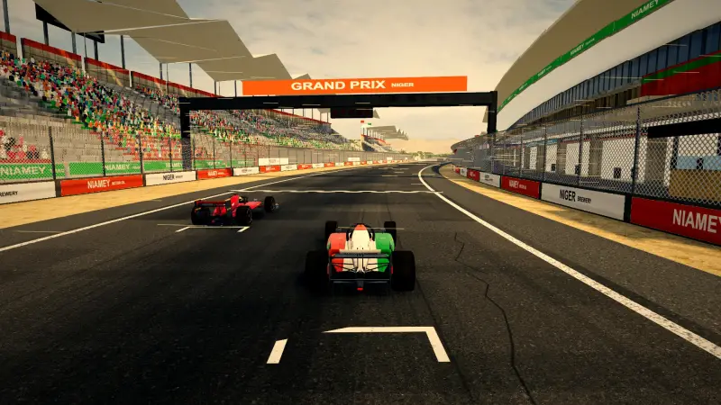 On the grid for the Nigerien Grand Prix: Niger racing game screenshot