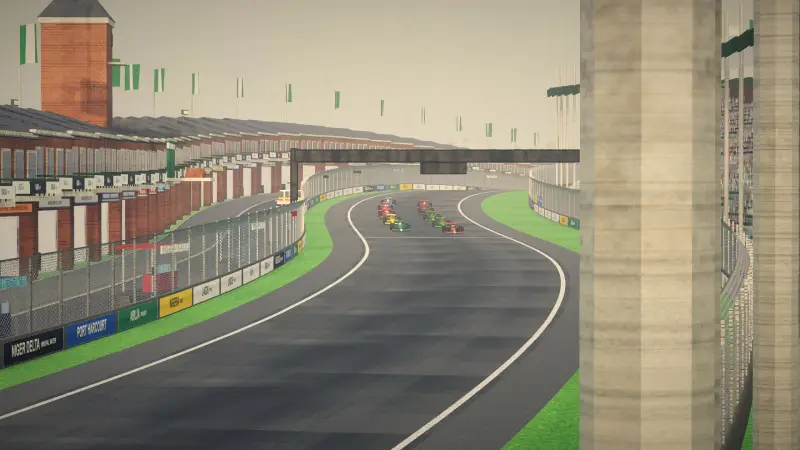 On the grid for the Nigerian Grand Prix: Nigeria racing game screenshot