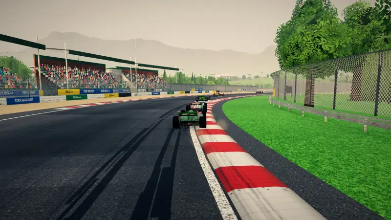 Chasing through a corner in Nigeria: Nigeria racing game screenshot