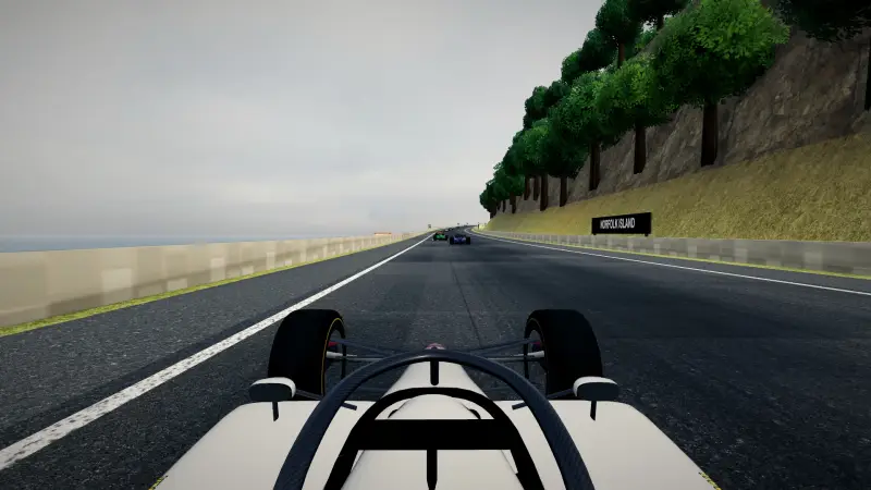 On board around Norfolk Island: Norfolk Island racing game screenshot