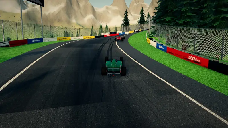 The climb to the hairpin, North Korea: North Korea racing game screenshot