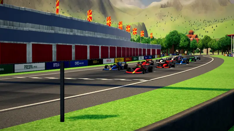On the grid for the Macedonian Grand Prix: North Macedonia racing game screenshot