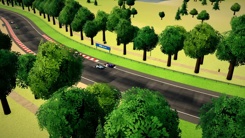 The helicopter over the North Macedonia circuit: North Macedonia racing game screenshot