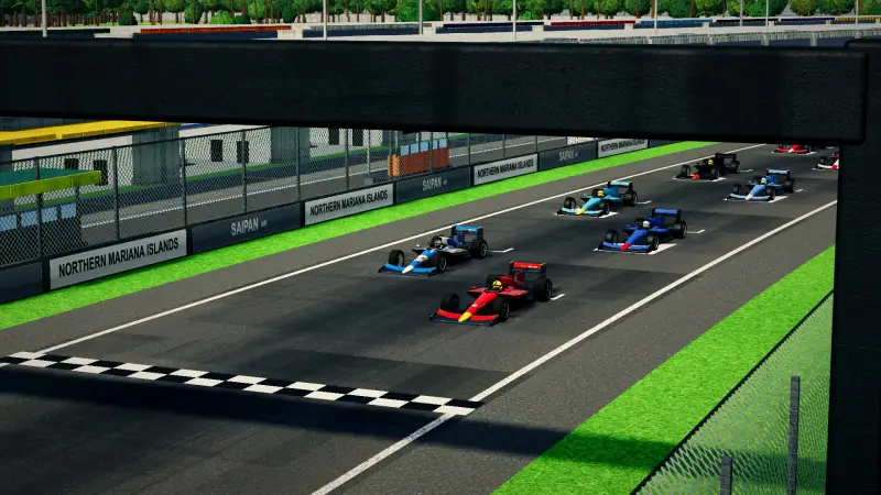 On the grid for the Grand Prix of Northern Mariana Islands: Northern Mariana Islands racing game screenshot
