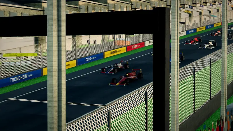 On the grid for the Norwegian Grand Prix: Norway racing game screenshot