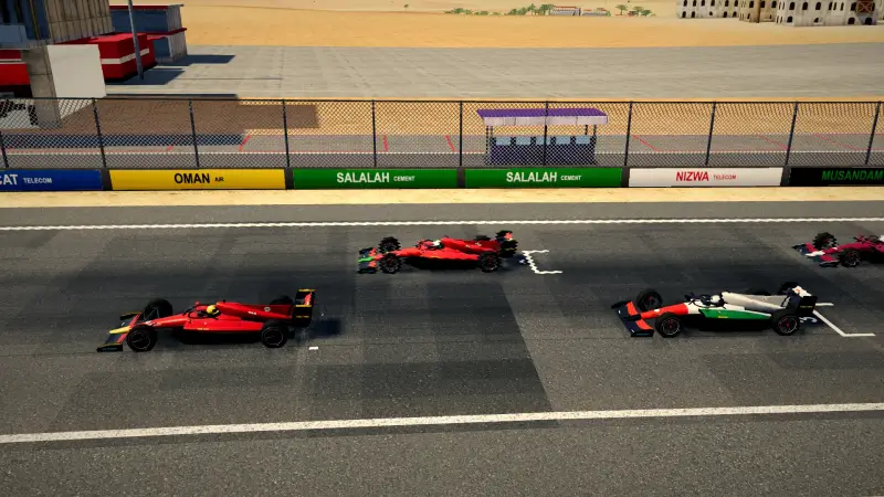 On the grid for the Omani Grand Prix: Oman racing game screenshot