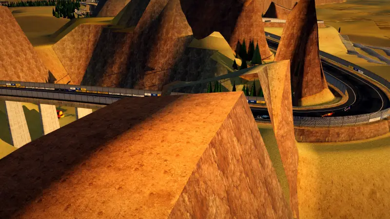 Over the viaduct, Pakistan: Pakistan racing game screenshot