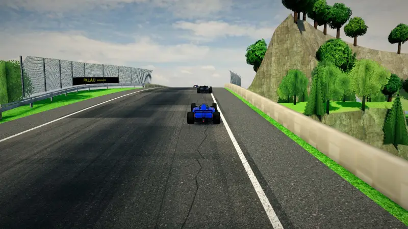 The corkscrew, Palau: Palau racing game screenshot
