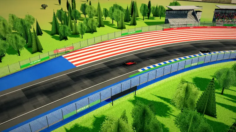 The helicopter over the Palestine circuit: Palestine racing game screenshot