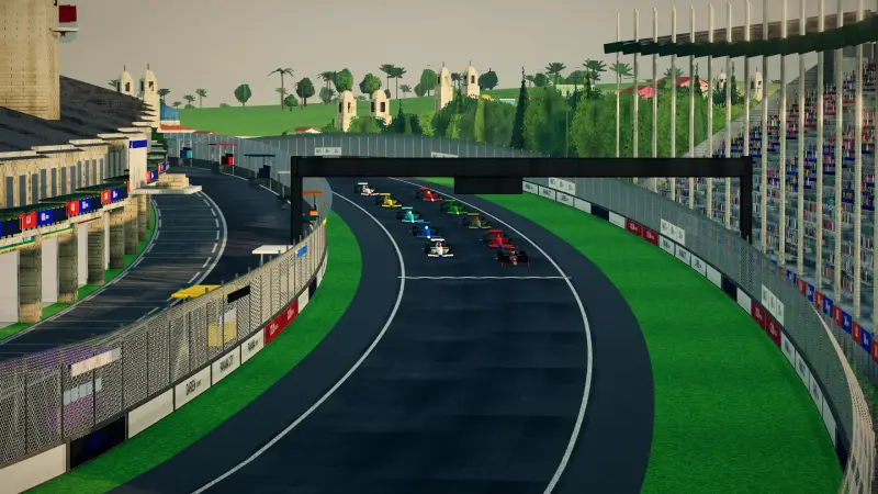 On the grid for the Panamanian Grand Prix: Panama racing game screenshot