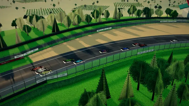 The helicopter over the Panama circuit: Panama racing game screenshot