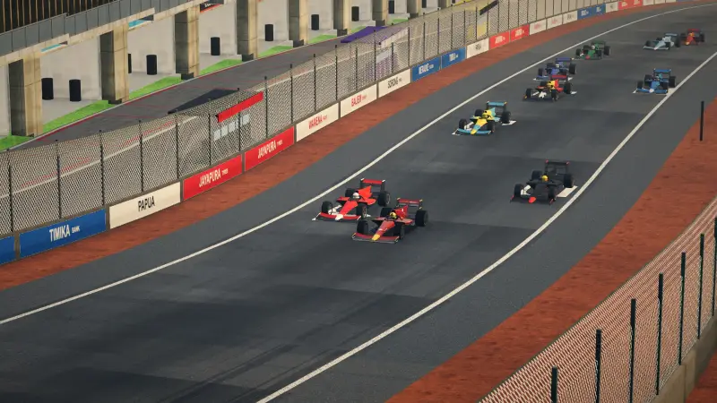 The corkscrew, Papua: Papua racing game screenshot