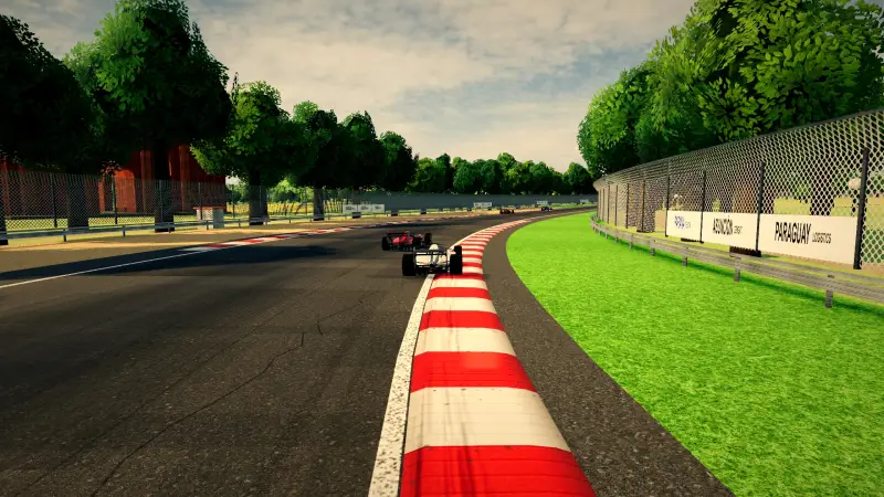 Chasing through a corner in Paraguay: Paraguay racing game screenshot