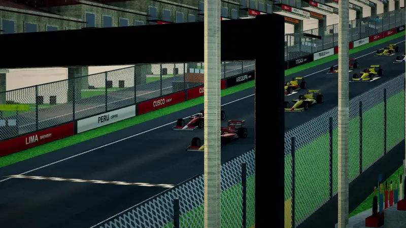 On the grid for the Peruvian Grand Prix: Peru racing game screenshot