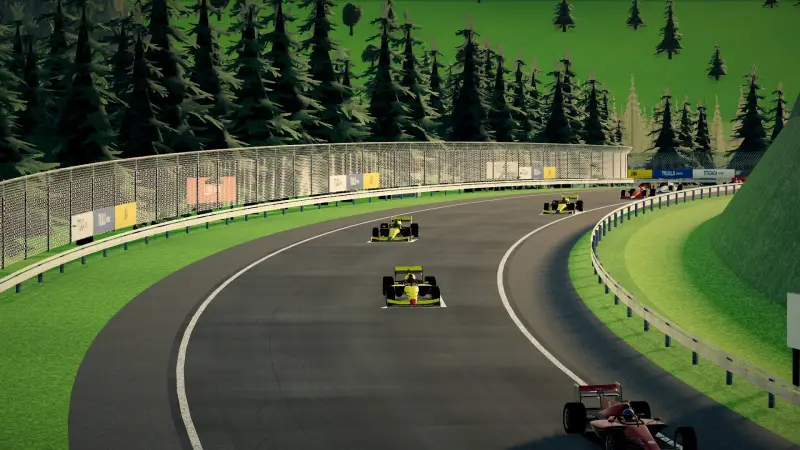 Trackside at the Peru circuit: Peru racing game screenshot