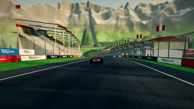 Down the plunge, Peru: Peru racing game screenshot
