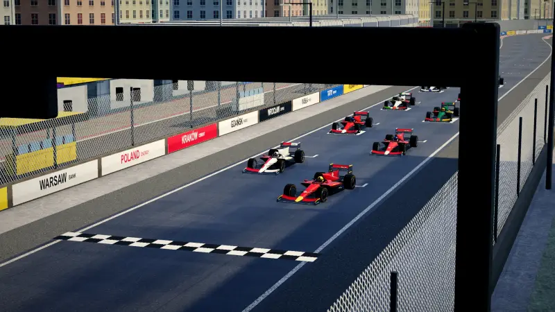 On the grid for the Polish Grand Prix: Poland racing game screenshot