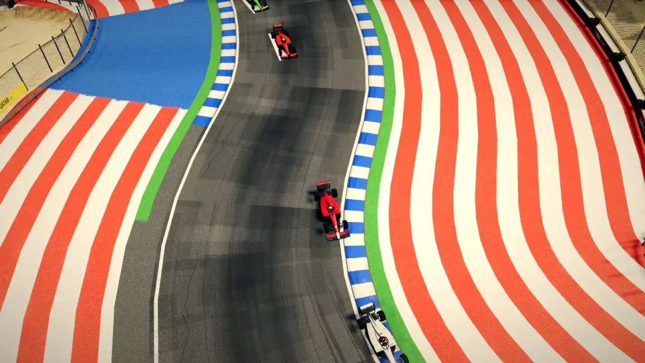 The helicopter over the Qatar circuit: the Qatar racing game