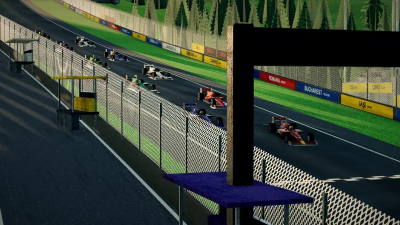 On the grid for the Romanian Grand Prix: Romania racing game screenshot