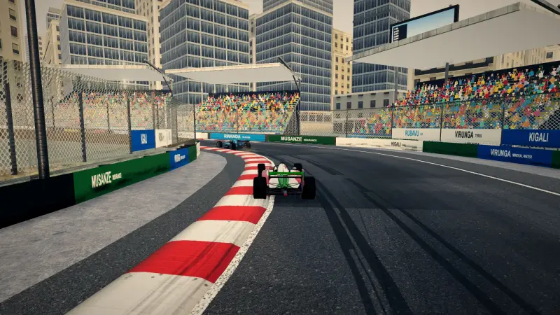 The climb to the hairpin, Rwanda: Rwanda racing game screenshot