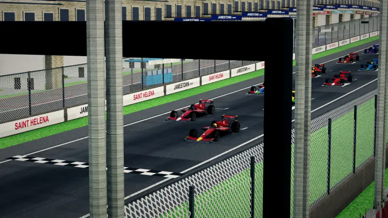 On the grid for the Grand Prix of Saint Helena: Saint Helena racing game screenshot