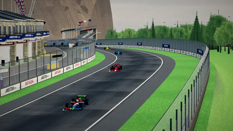 Through the dip, Saint Helena: Saint Helena racing game screenshot