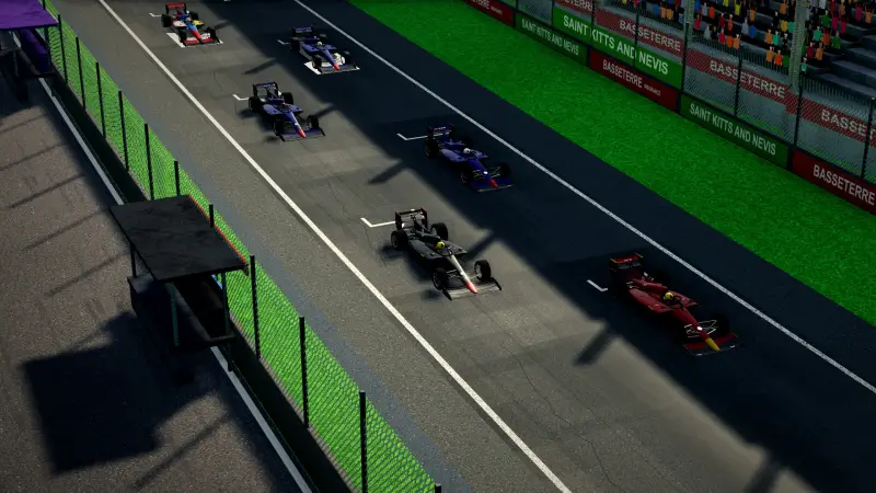 On the grid for the Grand Prix of Saint Kitts and Nevis: Saint Kitts and Nevis racing game screenshot
