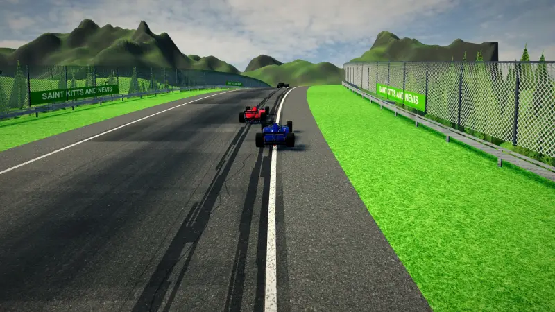 Compression into the crest, Saint Kitts and Nevis: Saint Kitts and Nevis racing game screenshot