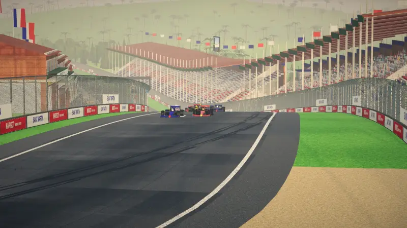 The climb to the hairpin, Saint Martin: Saint Martin racing game screenshot