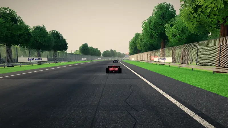 Chasing through a corner in Saint Martin: Saint Martin racing game screenshot