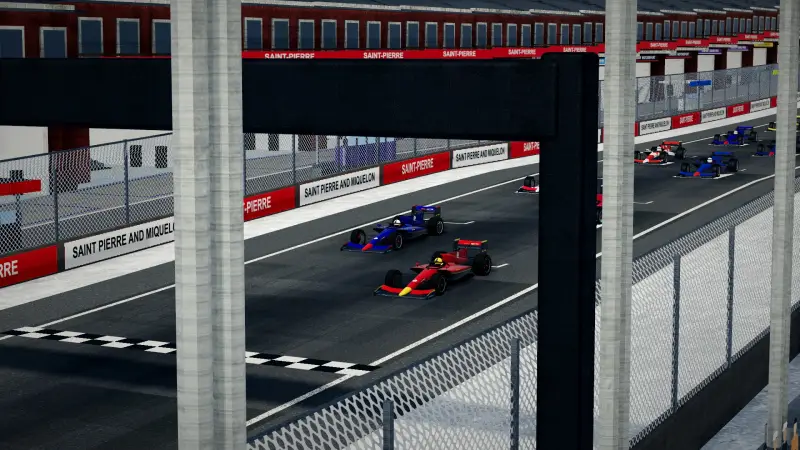 On the grid for the Grand Prix of Saint Pierre and Miquelon: Saint Pierre and Miquelon racing game screenshot