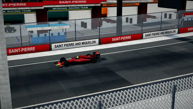 Crossing the line at the Saint Pierre and Miquelon circuit: Saint Pierre and Miquelon racing game screenshot