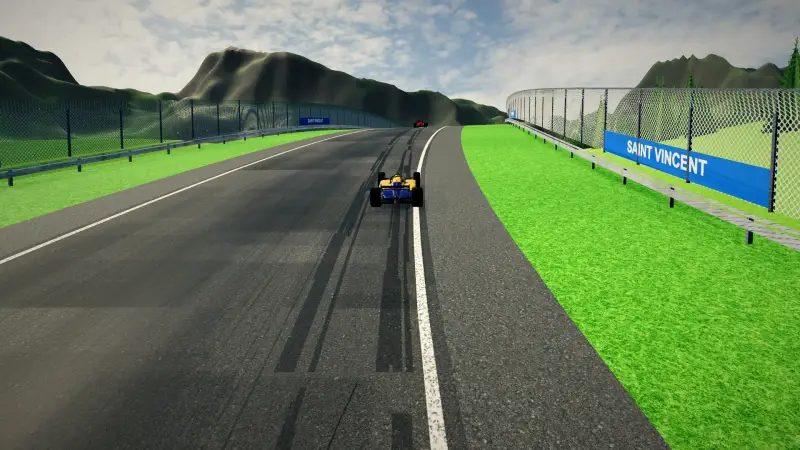 Compression into the crest, Saint Vincent: Saint Vincent racing game screenshot