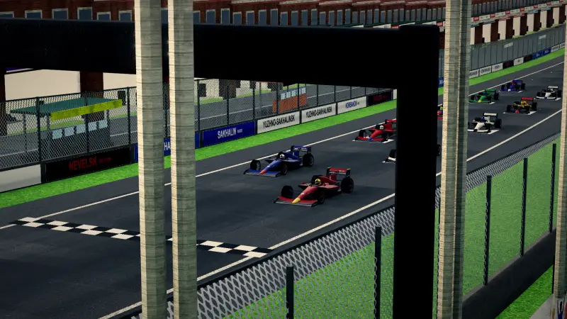 On the grid for the Sakhalin Grand Prix: Sakhalin racing game screenshot