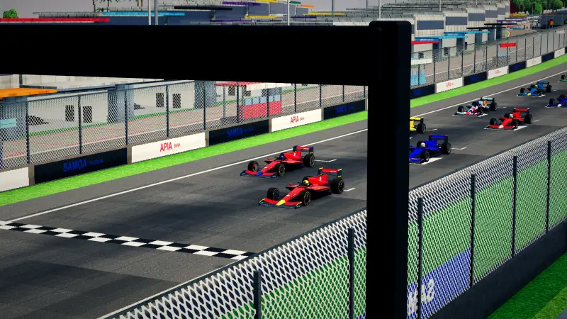 On the grid for the Grand Prix of Samoa: Samoa racing game screenshot