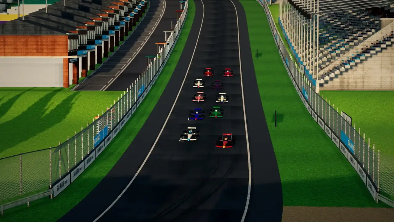 Craning over the San Marino track: the San Marino racing game