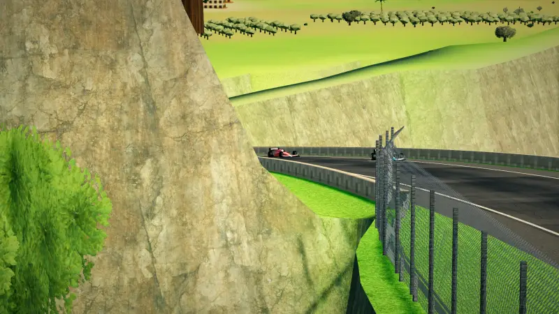 The climb to the hairpin, Sardinia: Sardinia racing game screenshot