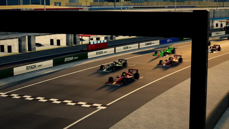 On the grid for the Saudi Arabian Grand Prix: Saudi Arabia racing game screenshot