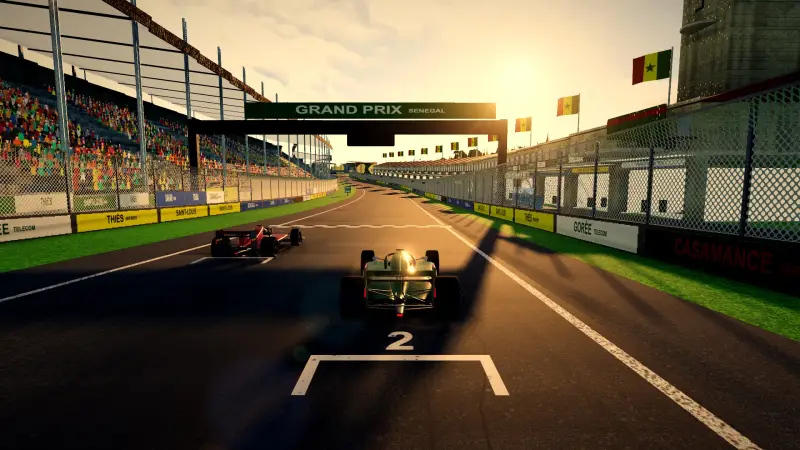 On the grid for the Senegalese Grand Prix: Senegal racing game screenshot