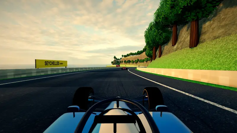 On board around the Seychelles: Seychelles racing game screenshot