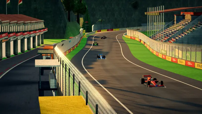 Over the crest, Seychelles: Seychelles racing game screenshot