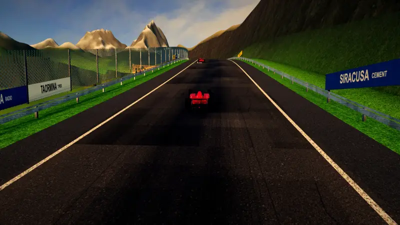 Compression into the crest, Sicily: Sicily racing game screenshot