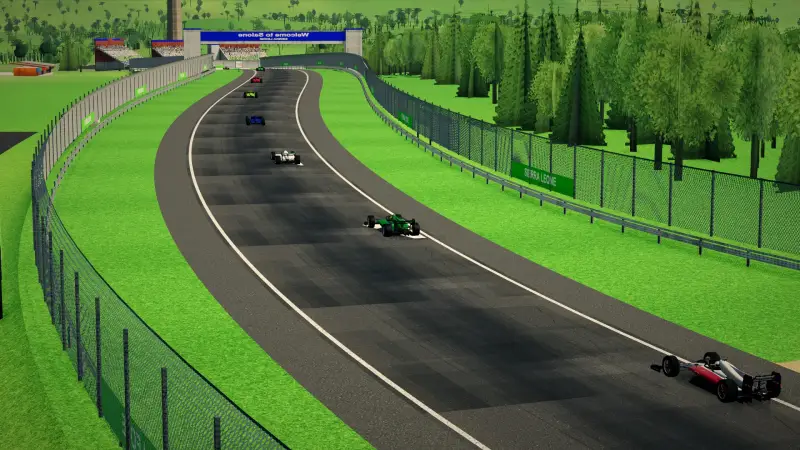 Craning over the Sierra Leone track: Sierra Leone racing game screenshot